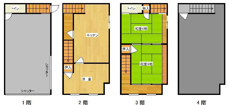 トータス堂山ビルの間取り