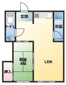 【間取り】 | メゾン西庄Ⅰ