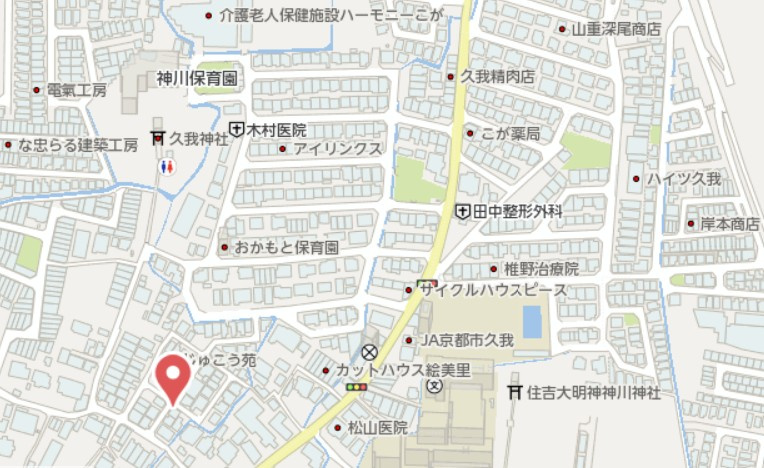 京都市伏見区久我森ノ宮町　中古戸建の地図