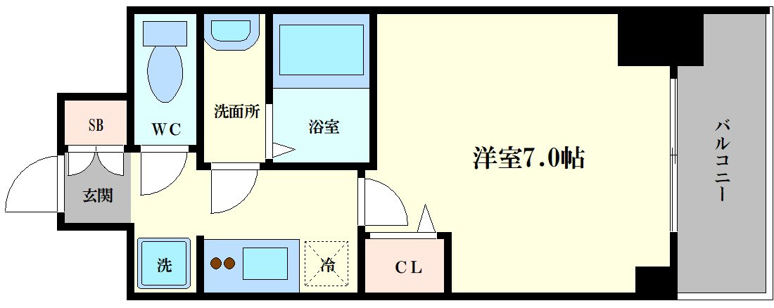 WORVE大阪本町の間取り