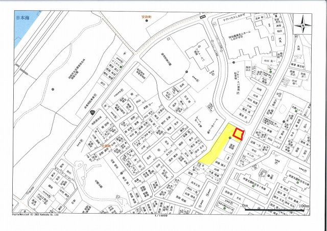 北園町分譲地⑧の地図|地図