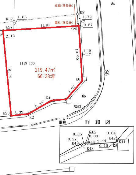 北園町分譲地⑧の区画図|区画図
