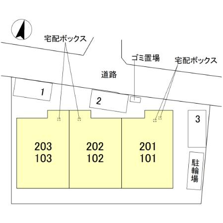 Ranunculus(ﾗﾅﾝｷｭﾗｽ)の区画図