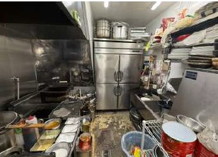 玉造1棟貸店舗の内装|1階厨房