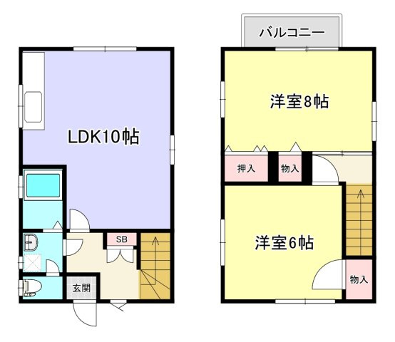 ハイツグレイスＭ棟の間取り