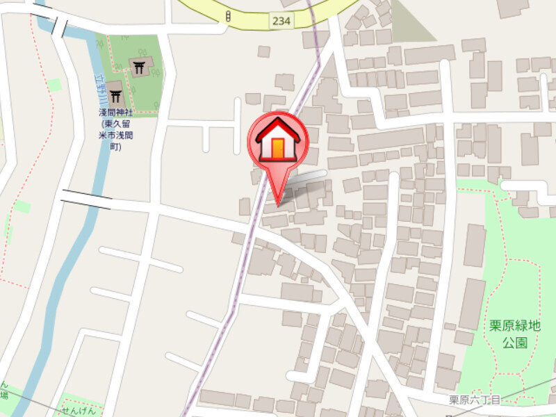 ペアパレスひばりヶ丘の地図