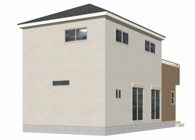 仲介手数料不要　よかタウンBloom菊陽町大字津久礼12期【菊陽西小・武蔵ヶ丘中】の外観パース|外観パースです