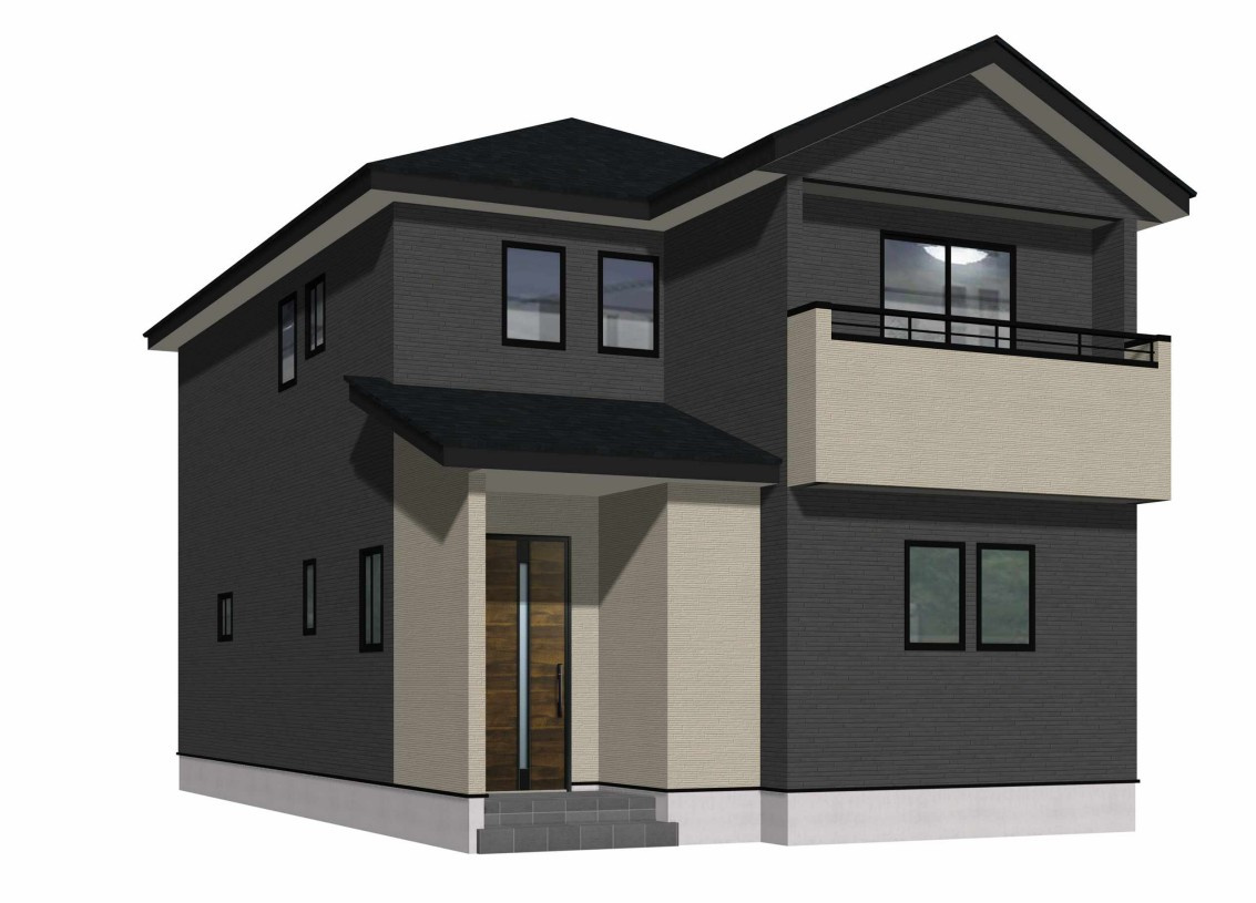 仲介手〇料不要　よかタウンBloom菊陽町大字久保田5期【菊陽中部小・菊陽中】の外観パース|外観パースです