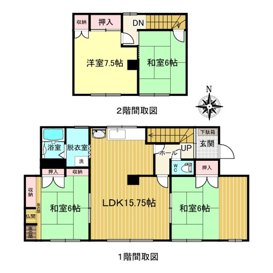 【間取り】 | 北見市美山町南２丁目８番地４２ 中古売家