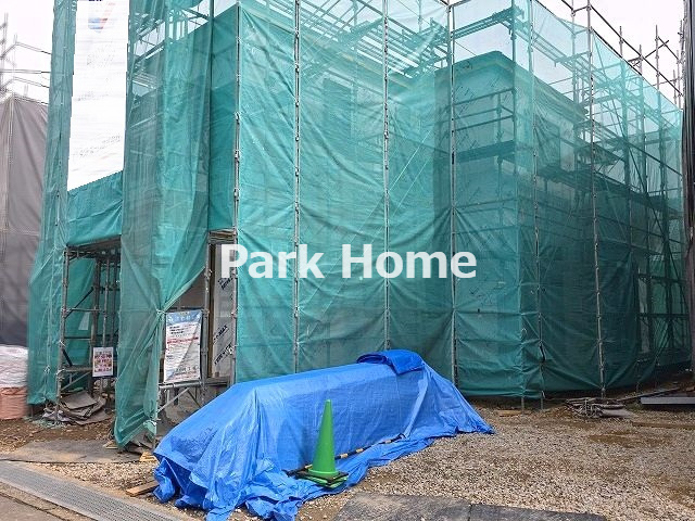 高知市介良乙-9期4棟2号棟- 新築戸建ての外観|2号棟　2025.10月：建築中