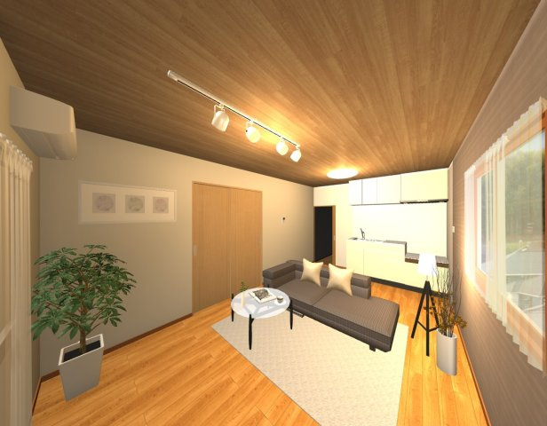 ブライトリー染地台Ⅱの内装|明るい室内です