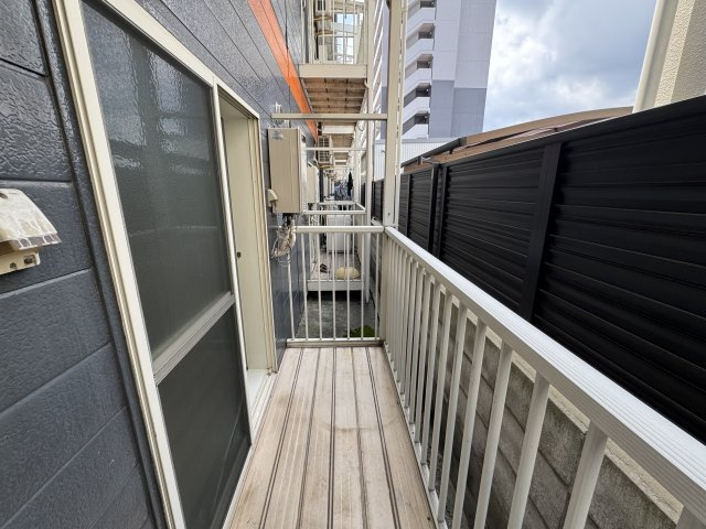 プレシア蛍池のバルコニー