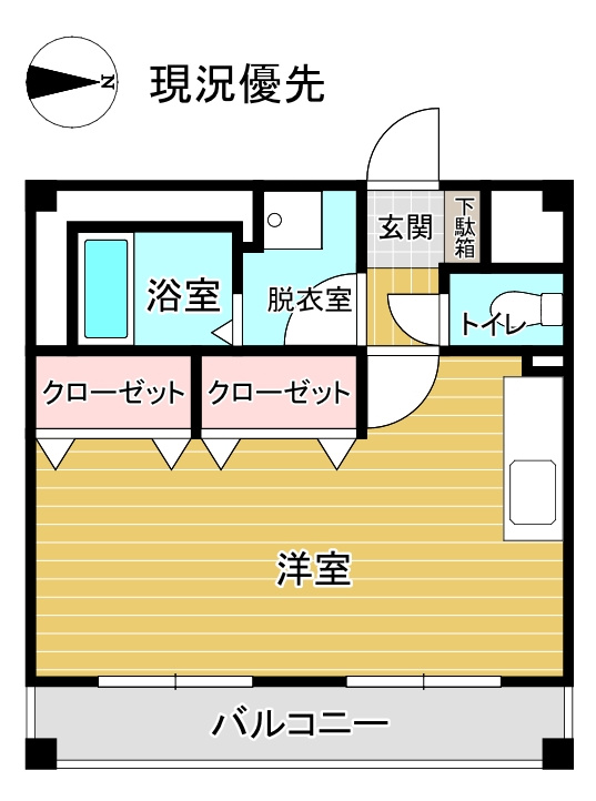 DiaMOOR旅篭町の間取り