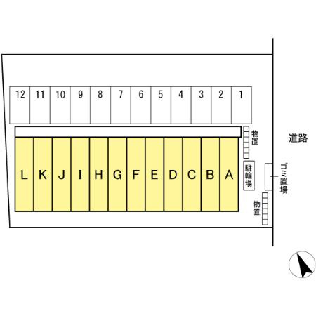 Ｙ'ｓＡＰ厨川の区画図