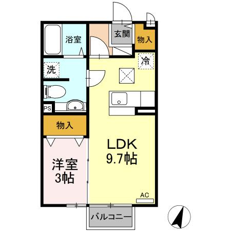 セジュール サンパティーの間取り