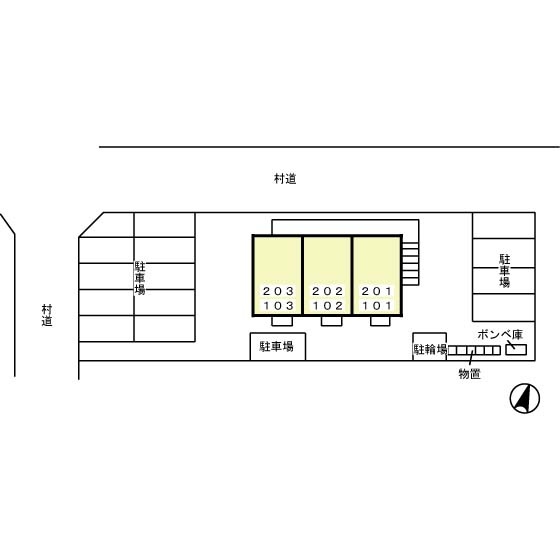 セジュール サンパティーの区画図