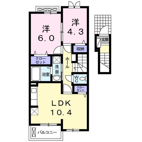 カンフォーラの間取り