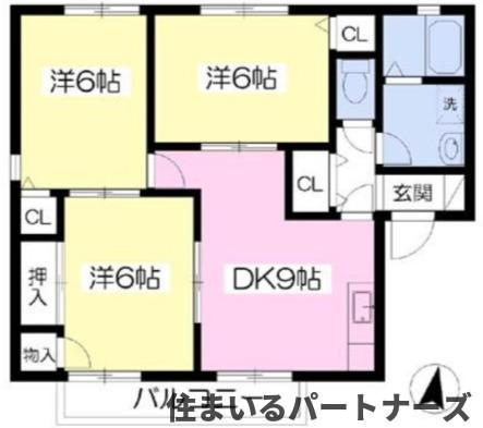 セジュール藤光Aの間取り