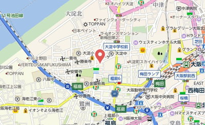 【地図】 | エスリードレジデンス梅田クラスシティ