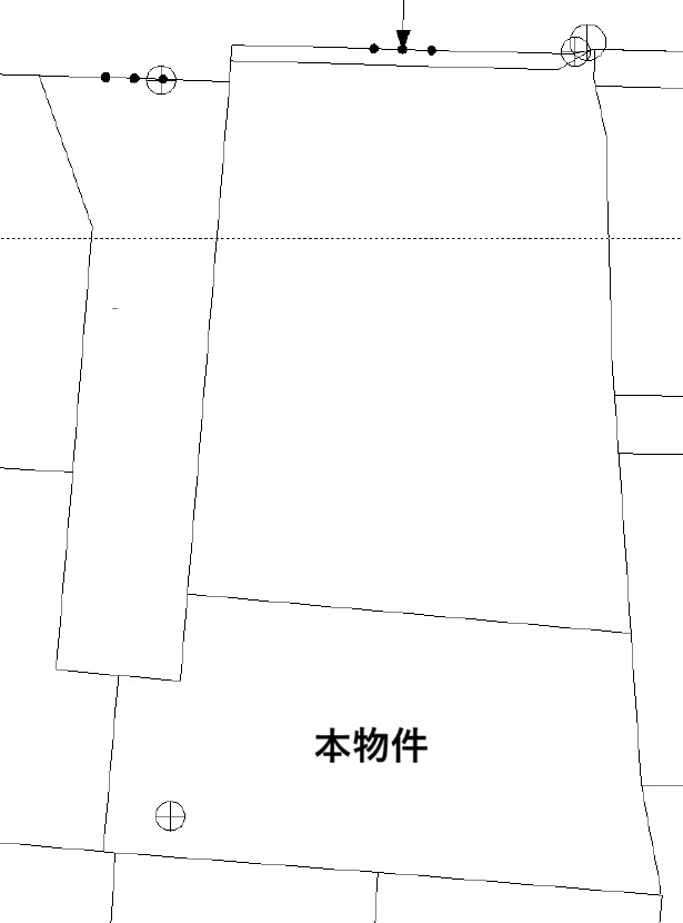 越智3丁目の土地図