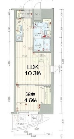 【間取り】 | エステムコート難波EASTレオルガ