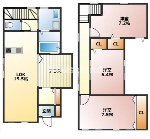 It's新在家の間取り