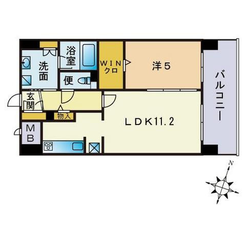 レジデンス博多の間取り
