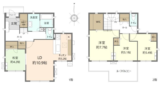 日進市岩崎町西ノ平戸建の間取り|間取4LDK　建物面積31.06坪