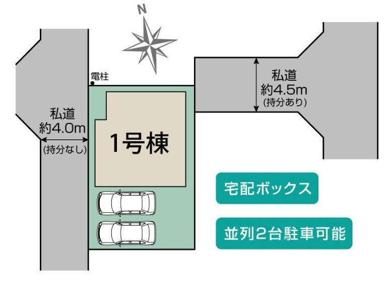 緑区西橋本4丁目新築戸建て　1号棟の区画図|区画図「緑区西橋本4丁目新築戸建て　１号棟」