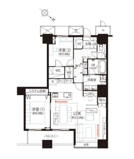 【間取り】 | THE TOKYO TOWERS SEA TOWER