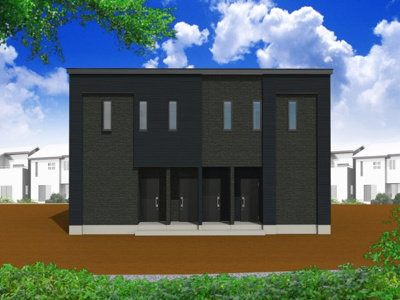 【外観パース】 | URBAN CUBIC 扇ノ間Ⅲ A棟