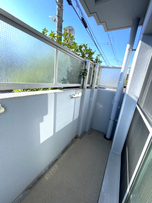 アルファ西古松のバルコニー|日当良好です。