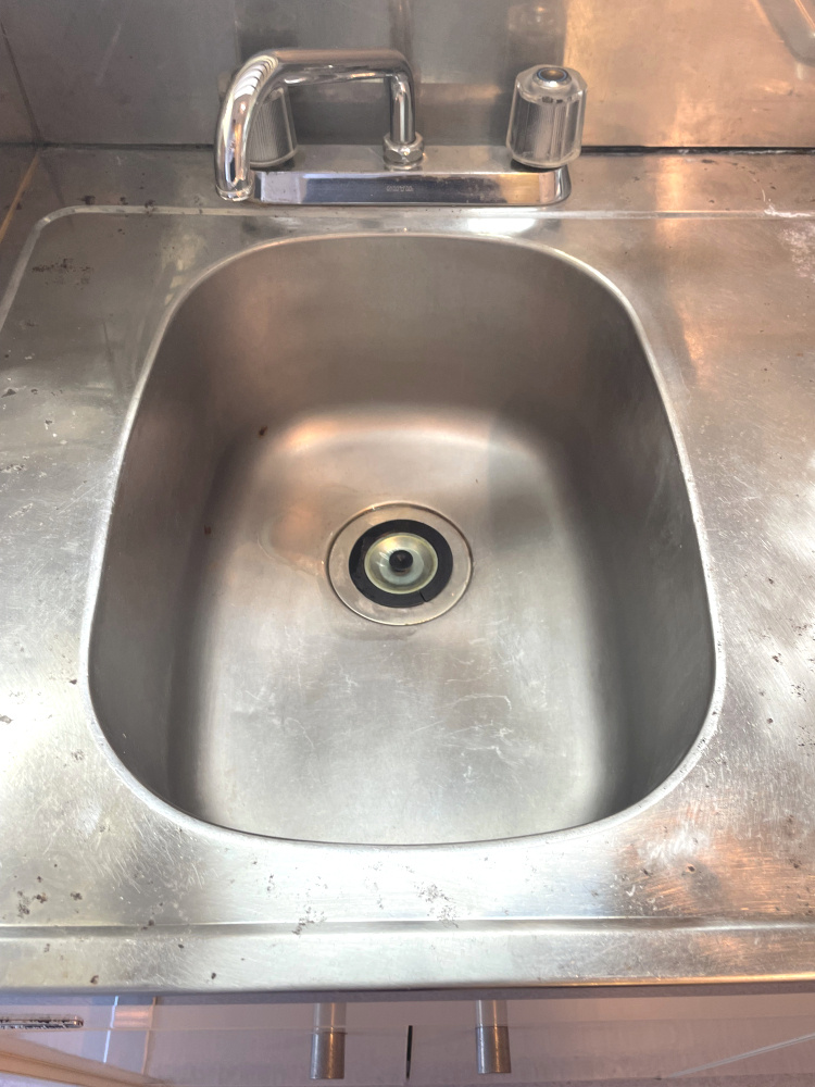 アルファ清心町のキッチン|シンクの様子です。