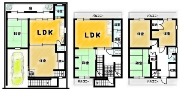 深草平田町のその他|中古住宅としても販売可能です！
２世帯住宅も可能な広さですね！