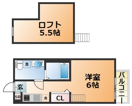 ラ・ヴィータ川西の間取り
