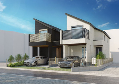 【外観パース】 | 杉並区成田西1丁目 新築戸建 1号棟