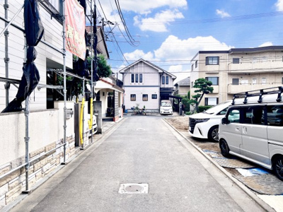 【前面道路含む現地写真】 | 杉並区成田西1丁目 新築戸建 1号棟