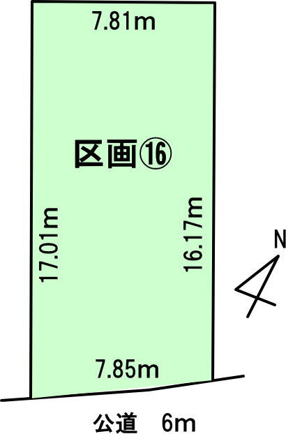 碧南市入船町７丁目の土地図