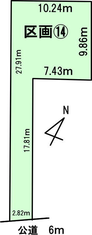 碧南市入船町７丁目の土地図