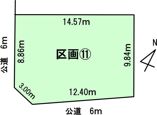 碧南市入船町７丁目の土地図