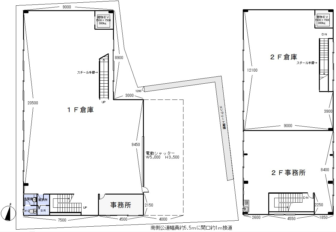 ロックフィールド倉庫の間取り