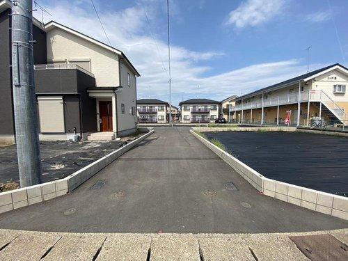 下都賀郡壬生町落合　全6区画の前面道路含む現地写真|〇前面道路〇
３号地、５号地の共有道路になります。回転スペースもございますので切り返しも可能です♪
（2024年4月）撮影