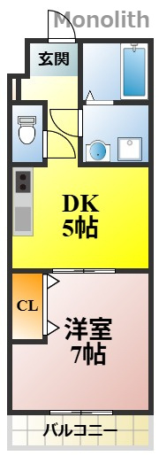 Feliz高石千代田の間取り