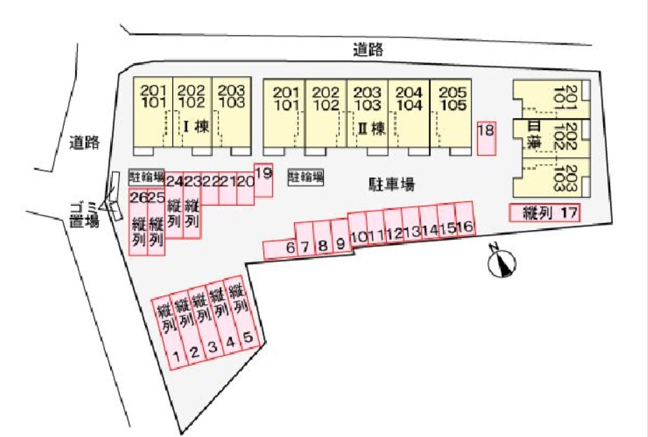 マーベラス　サライBの区画図
