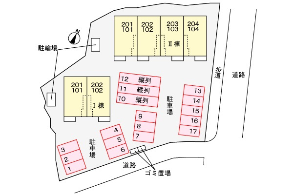 ビオルネⅡの区画図