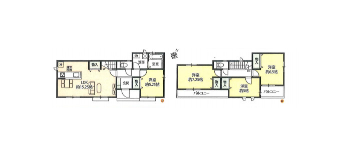 さいたま市北区吉野町2丁目192番11　新築一戸建て　Aの間取り|さいたま市北区吉野町2丁目　新築一戸建て　A、4LDK、土地面積138.89m2、建物面積93.77m2