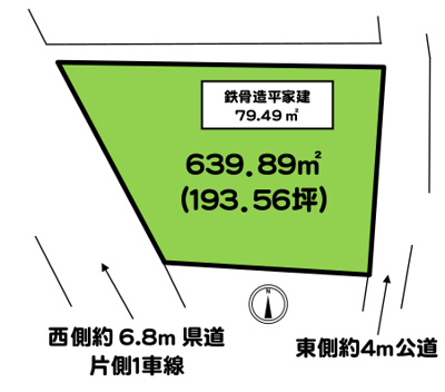 【区画図】 | 越生町成瀬　売倉庫