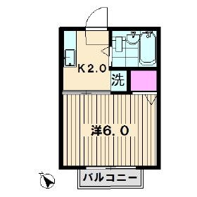シティハイムケネス の間取り