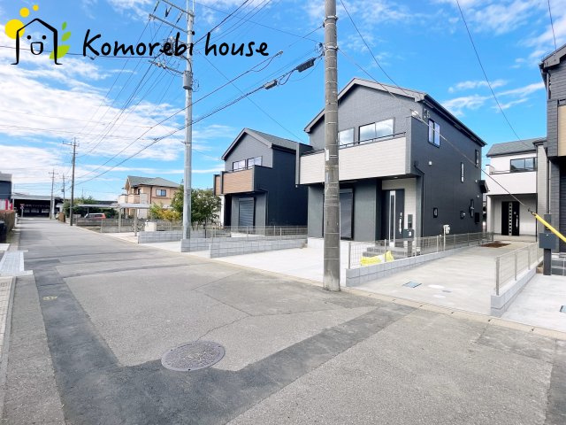 さいたま市北区吉野町2丁目192番11　新築一戸建て　Bの前面道路含む現地写真|前面道路含む現地写真です