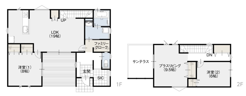 宇都宮市富士見町の間取り|〇3LDK〇
広々LDK19.5帖！
陽当り良好！ウッドデッキ付きの間取りです♪